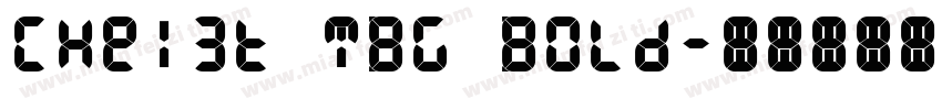 CHei3t TBG Bold字体转换